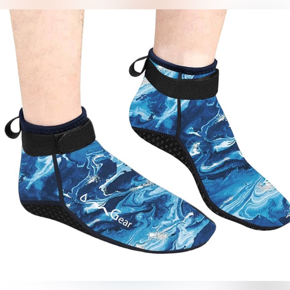 Water Socks Neoprene Beach Booties OMGear Low 3mm Anti-Slip Wetsuit Footwear NWT
